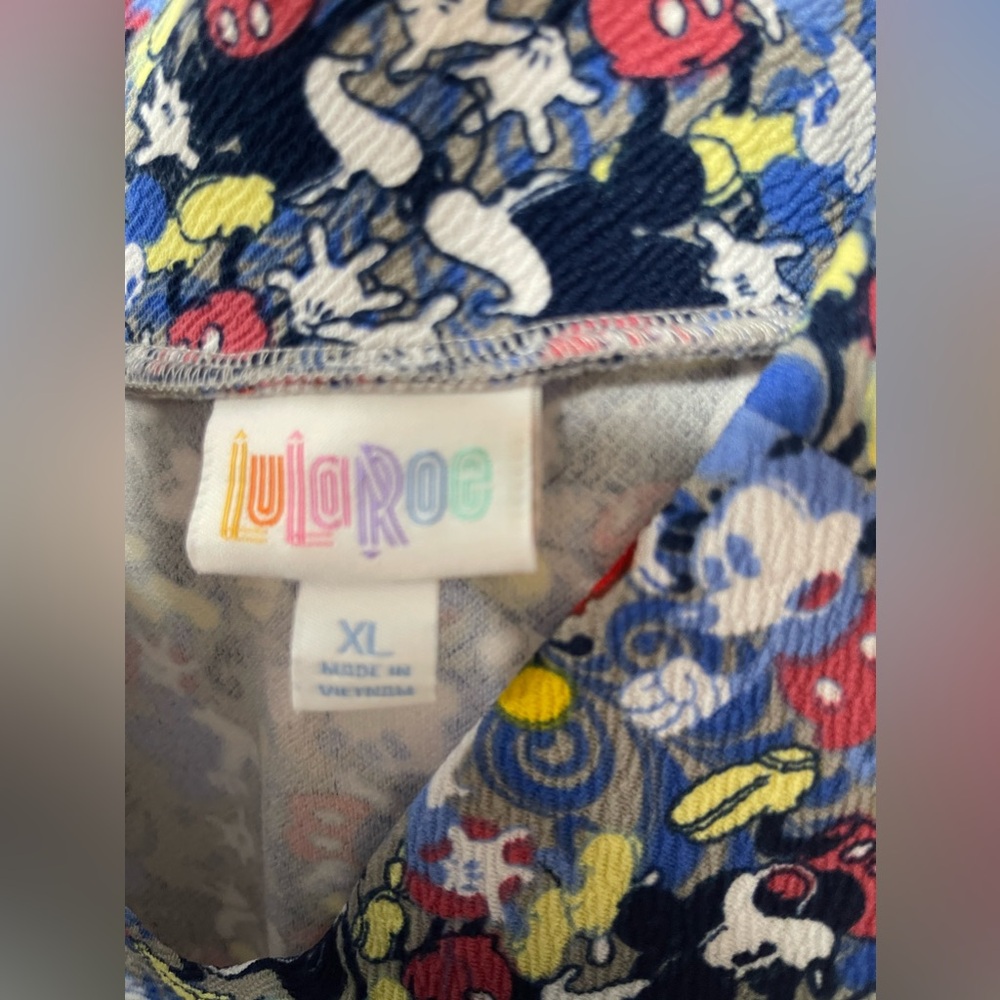 LULAROE Mickey Mouse Cassie Pencil Skirt Size XL - Picture 7 of 7